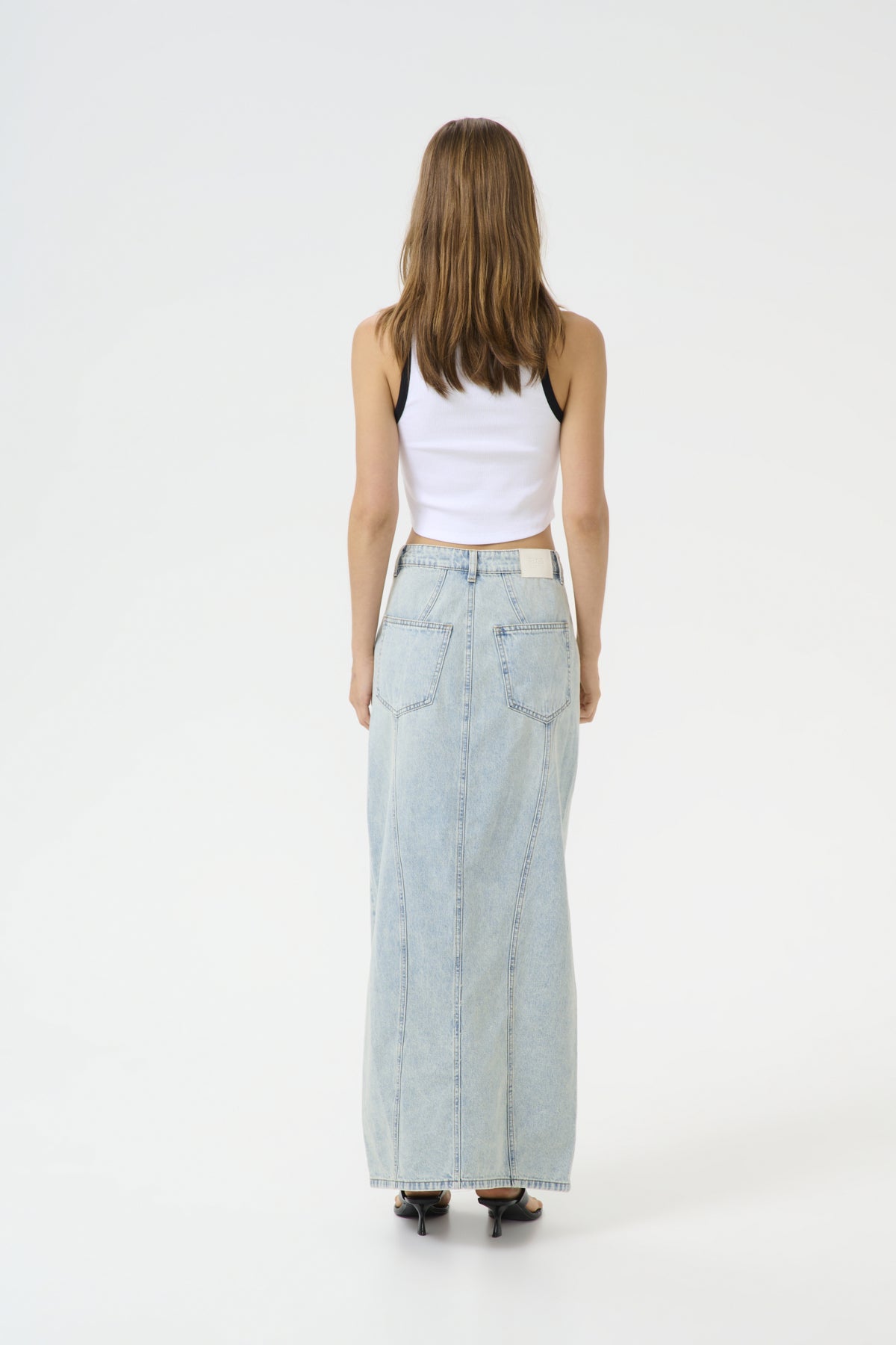 GZasher HW maxi skirt MID ACID WASH