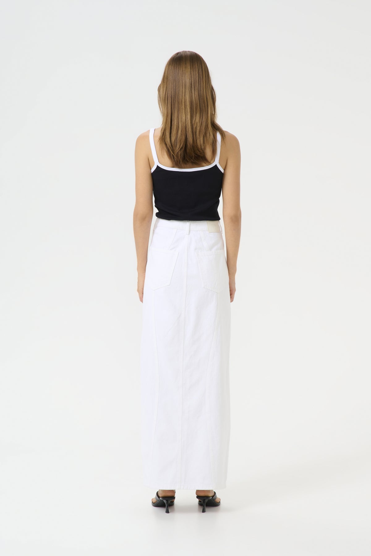 GZasher HW maxi skirt Bright White