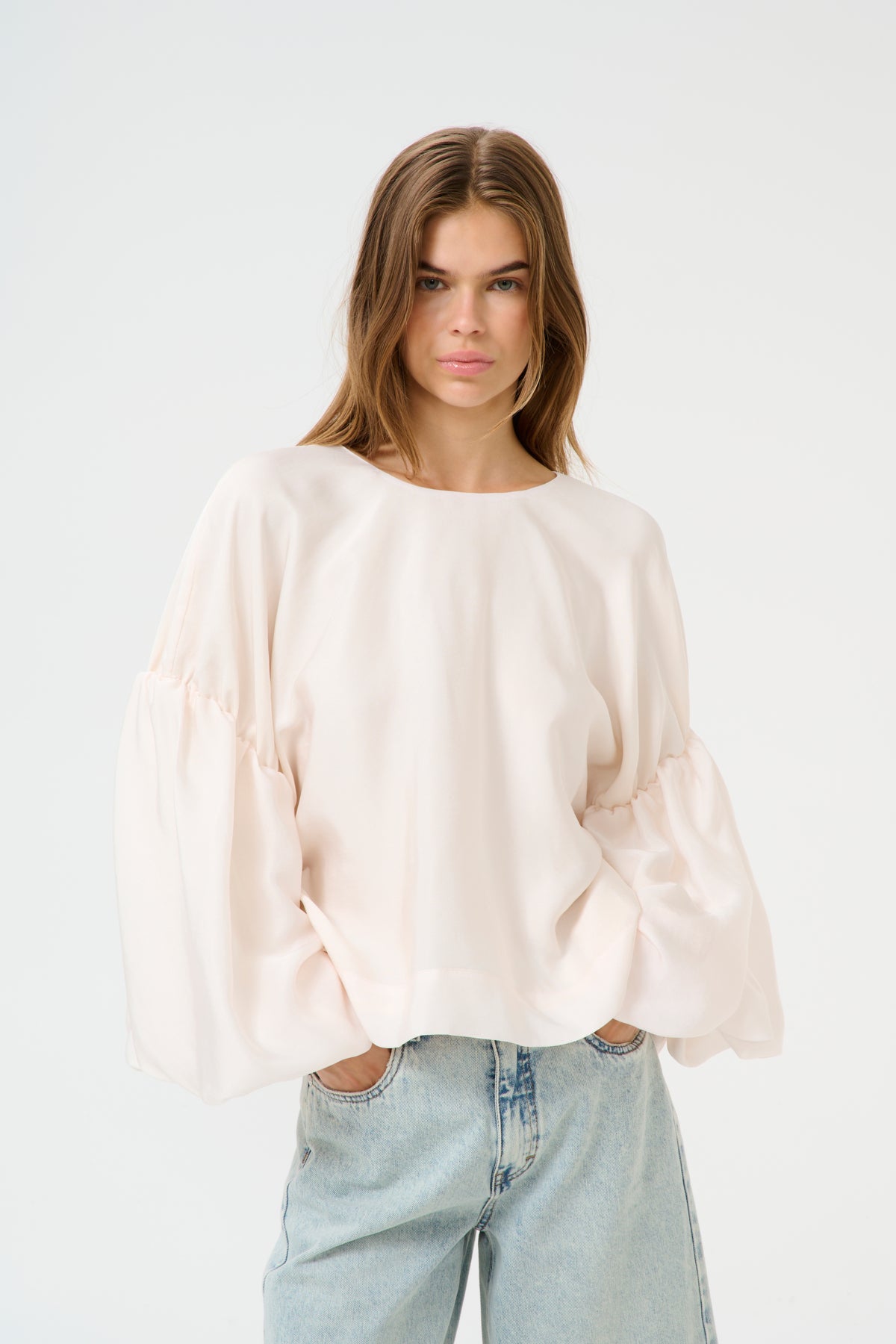GZmalloon blouse Egret - 10910214