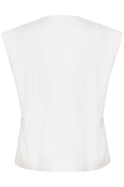 GZizza linen waistcoat Bright White - 10910239 Thumbnail