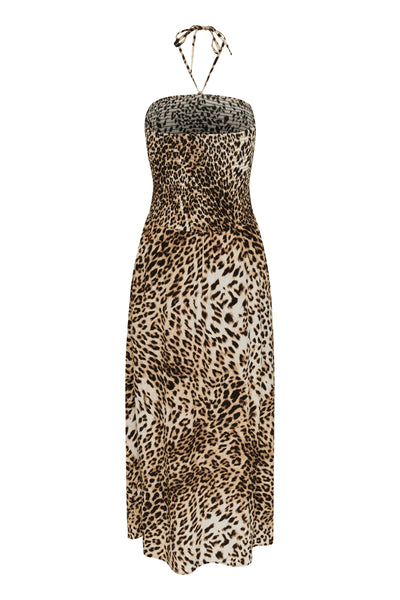 GZgeopa P tube dress Leopard butter yellow Thumbnail