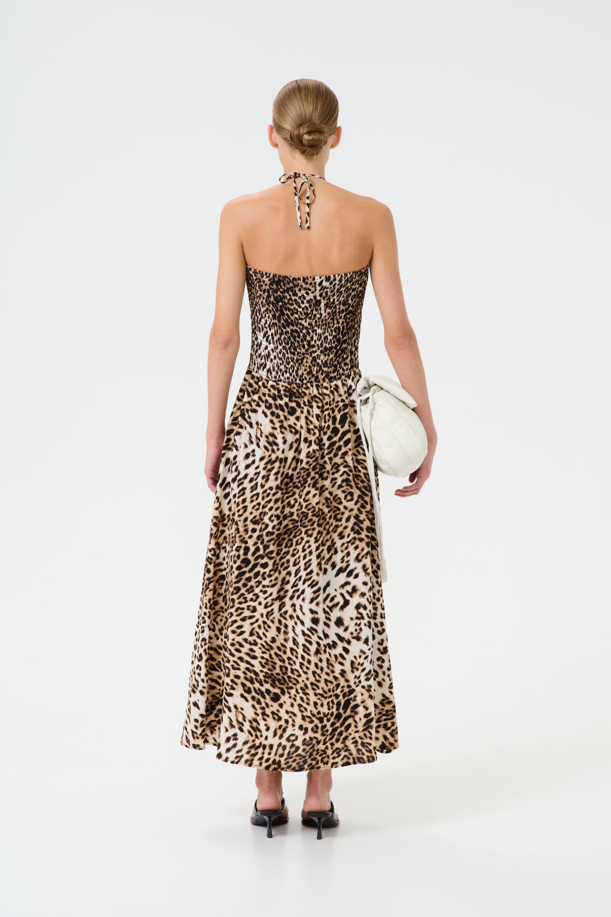 GZgeopa P tube dress Leopard butter yellow