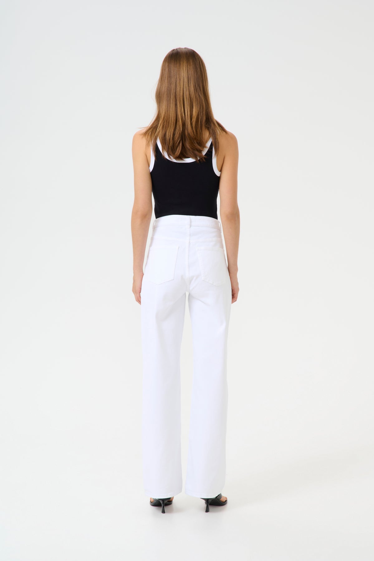 GZzolina twill HW wide jeans White Wash - 10910265