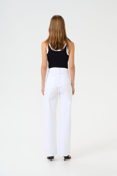 GZzolina twill HW wide jeans White Wash - 10910265 Thumbnail