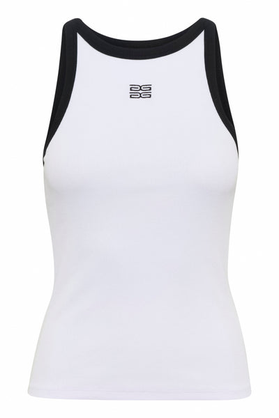 GZdrew contrast logo tank Bright White Thumbnail