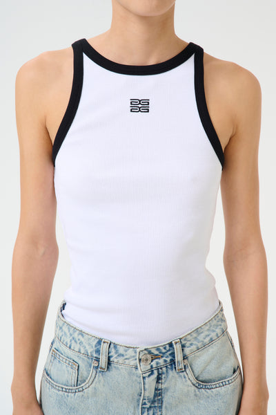 GZdrew contrast logo tank Bright White Thumbnail