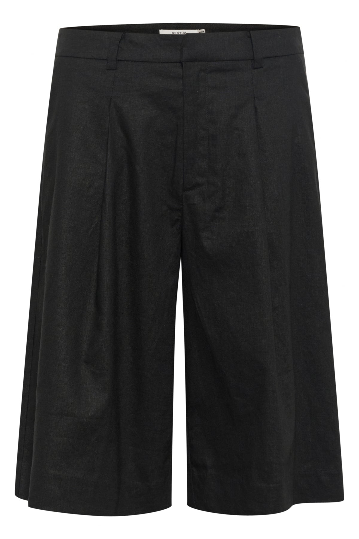 GZizza linen MW shorts Black