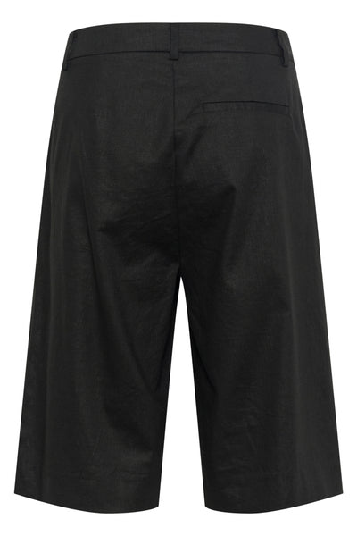 GZizza linen MW shorts Black Thumbnail
