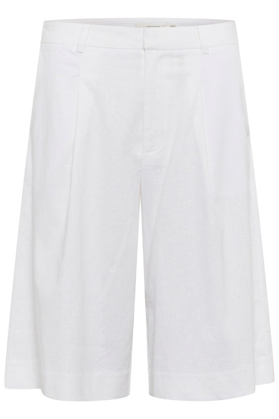 GZizza linen MW shorts Bright White Thumbnail