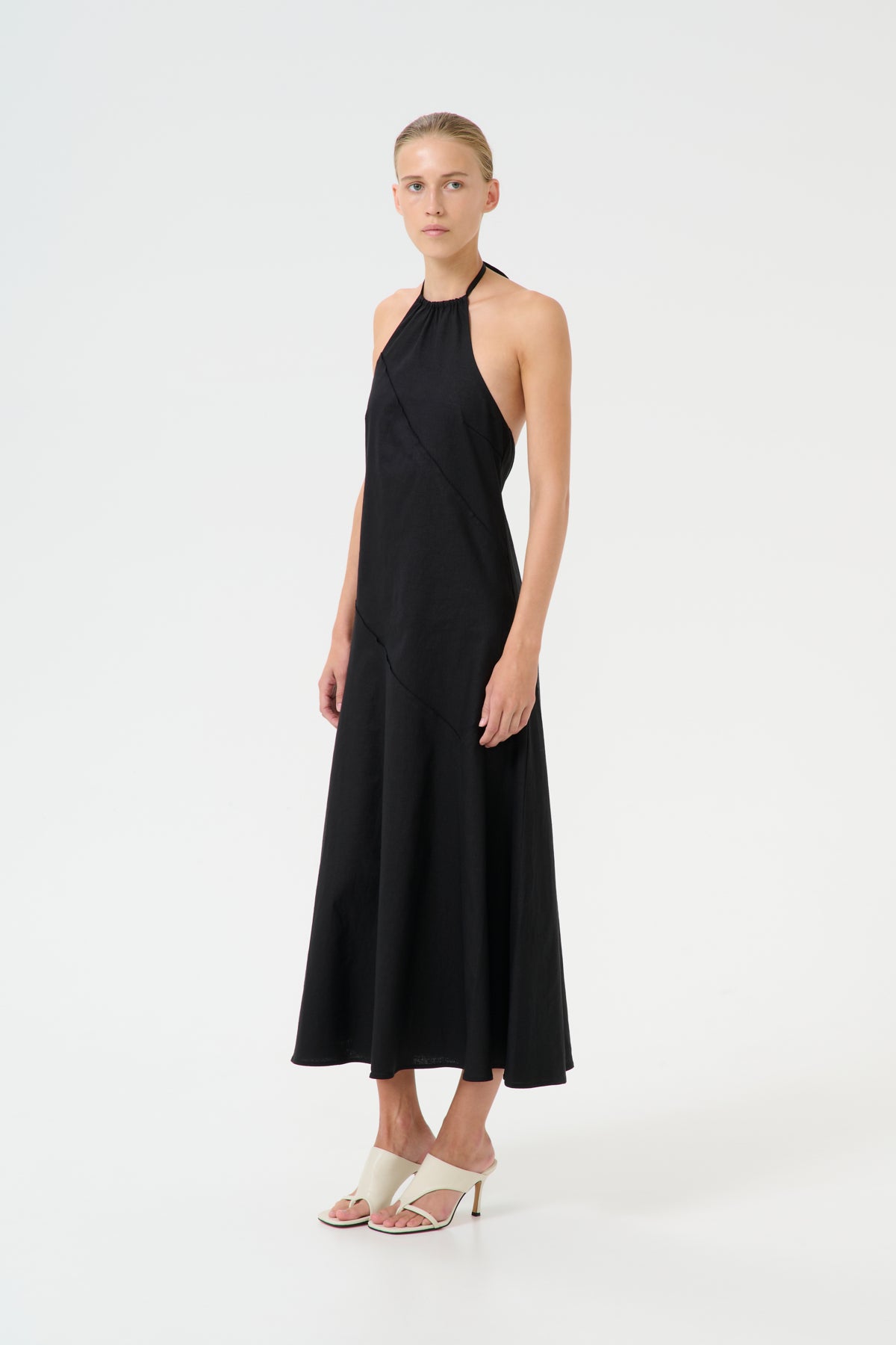 GZizza halterneck dress Black