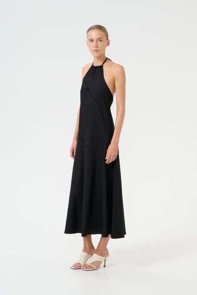 GZizza halterneck dress Black Thumbnail