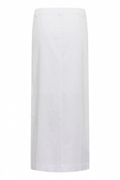 GZizza linen MW skirt Bright White Thumbnail