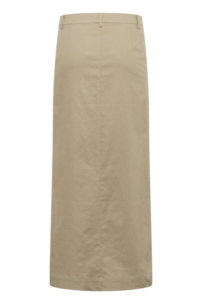 GZizza linen MW skirt Silver Sage - 10910283 Thumbnail