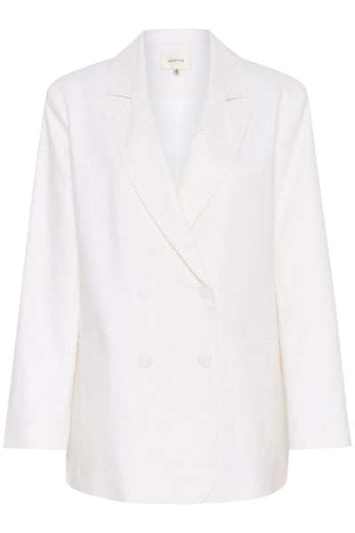 GZizza linen blazer Bright White - 10910285 Thumbnail
