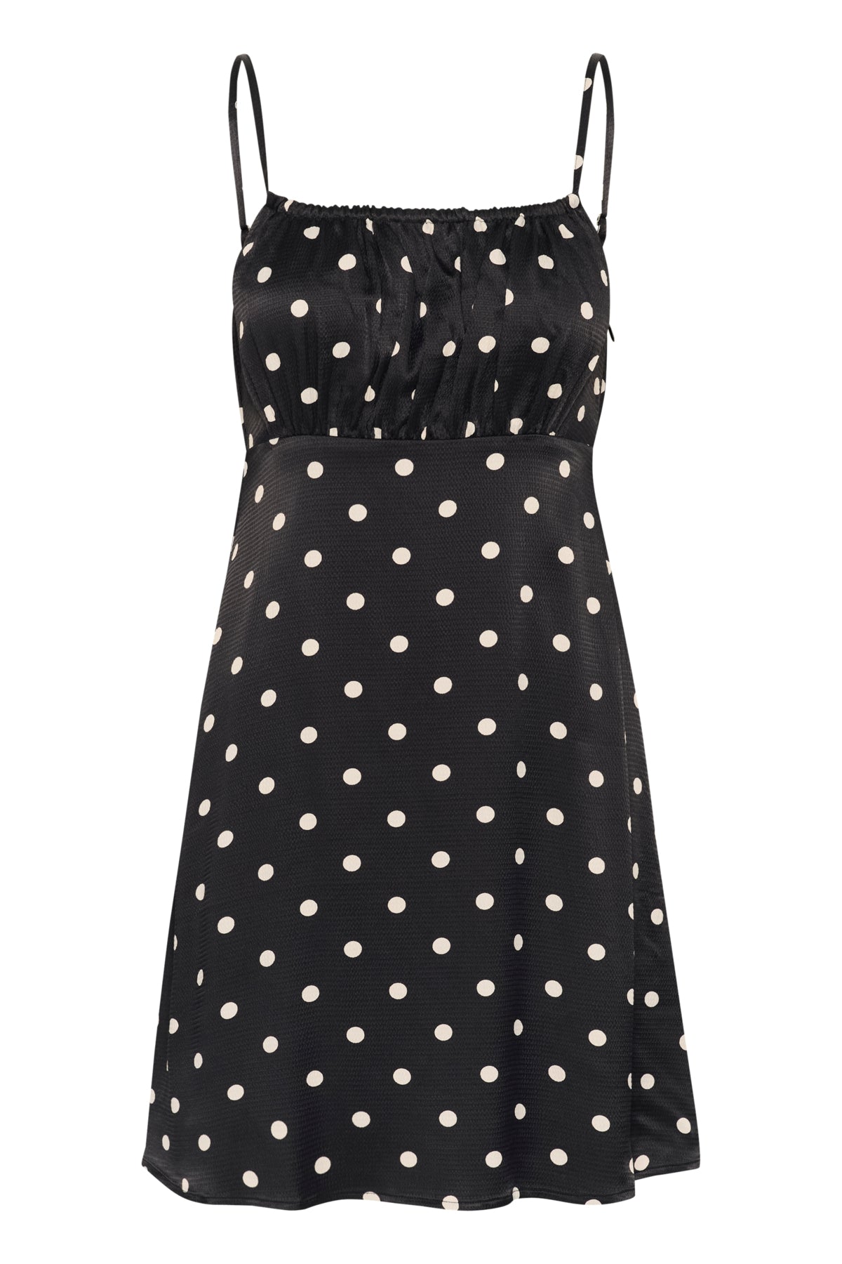 GZdotta P short dress Black with egret dot - 10910292
