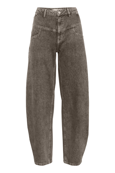 GZjosie HW barrel jeans Greige denim wash Thumbnail
