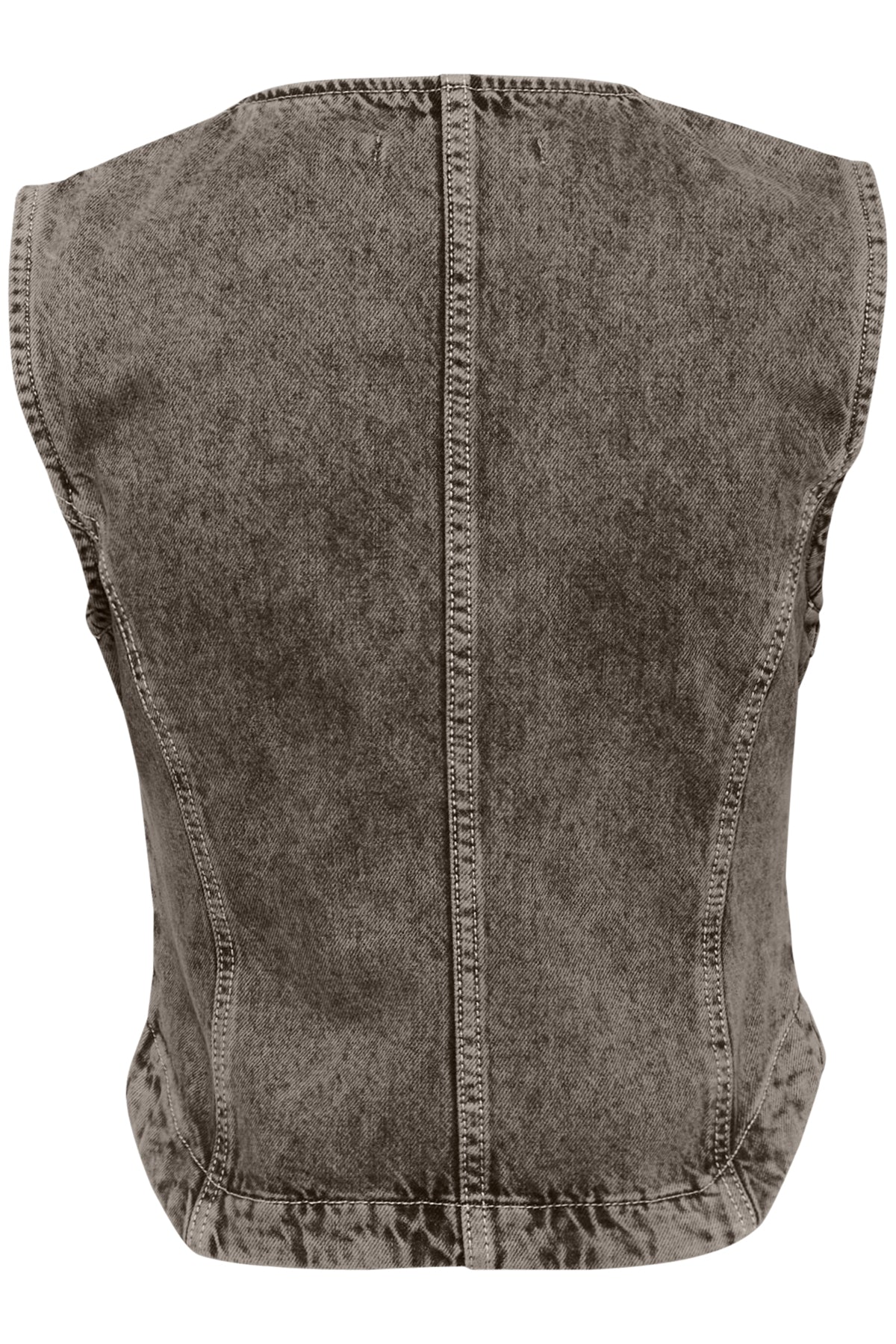 GZjosie waistcoat Greige denim wash - 10910304