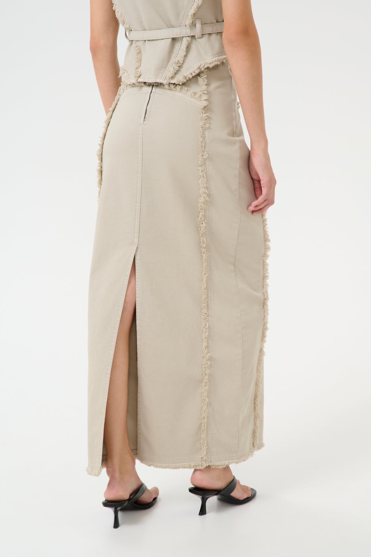 GZcatia long skirt Light moss green