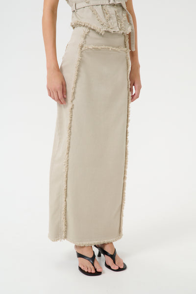 GZcatia long skirt Light moss green Thumbnail