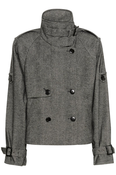 GZavic short jacket Herringbone black/grey - 10910324 Thumbnail