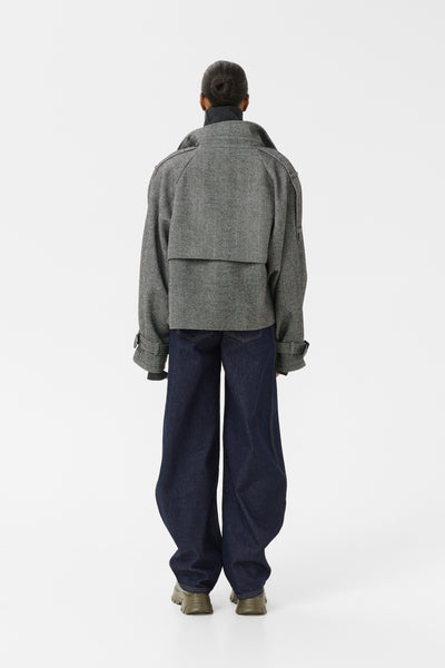 GZavic short jacket Herringbone black/grey - 10910324 Thumbnail