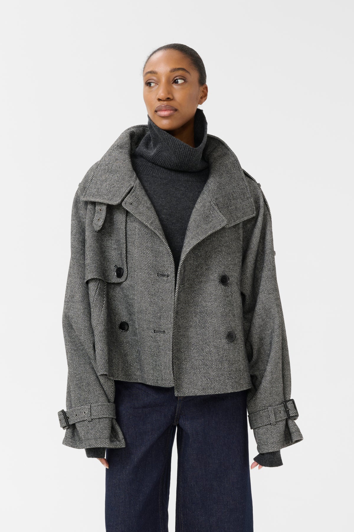 GZavic short jacket Herringbone black/grey - 10910324