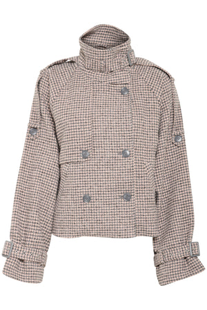 GZavic short jacket Rose dust/grey houndstooth - 10910324