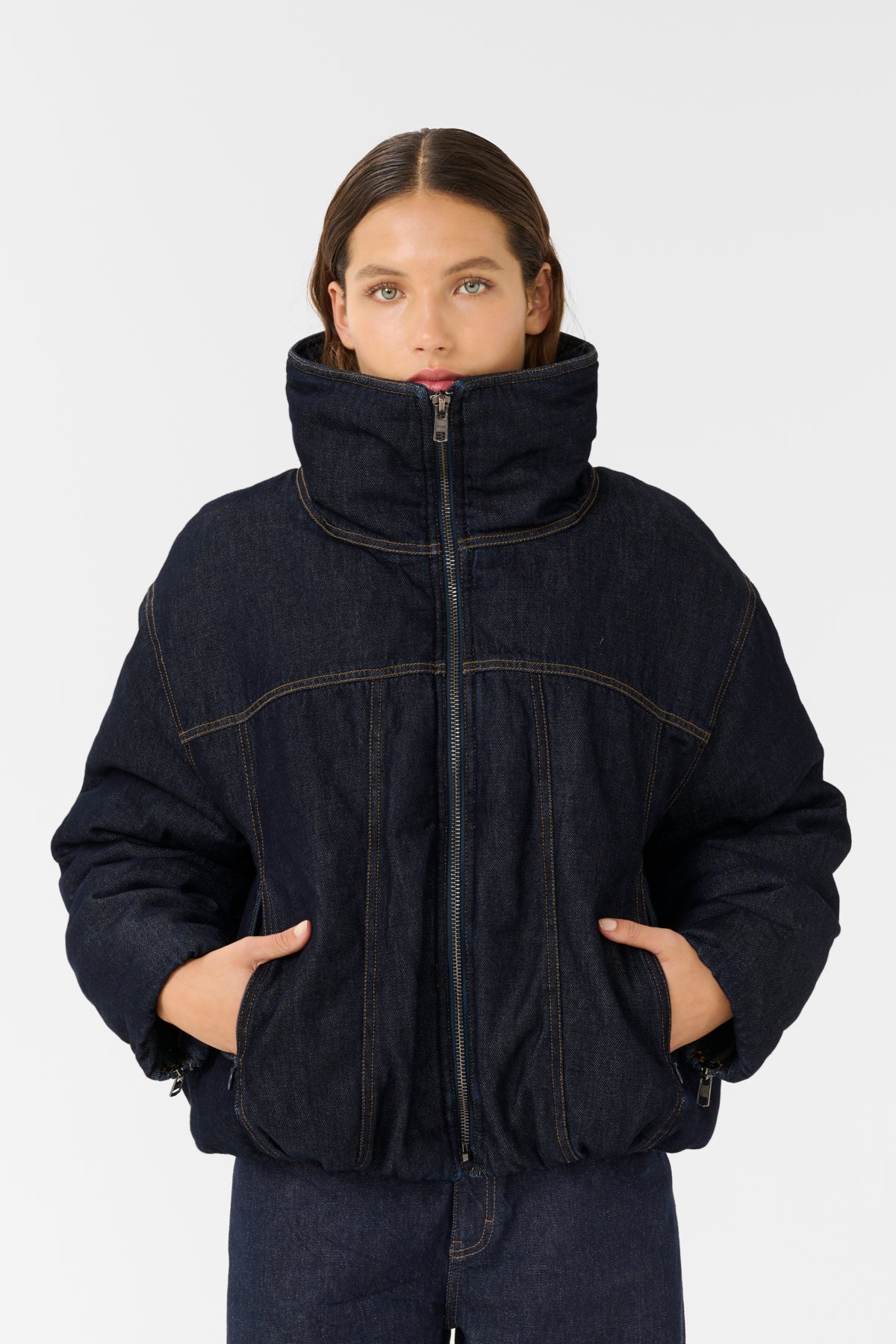 GZrinova puffer Dark blue Unwashed - 10910331