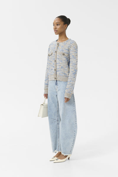GZcannie cardigan Blue White mix - 10910345 Thumbnail