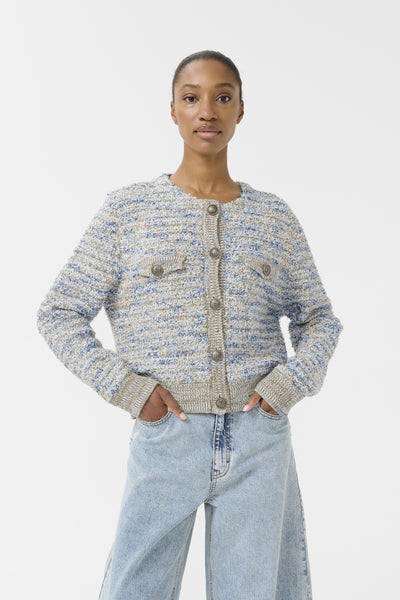 GZcannie cardigan Blue White mix - 10910345 Thumbnail
