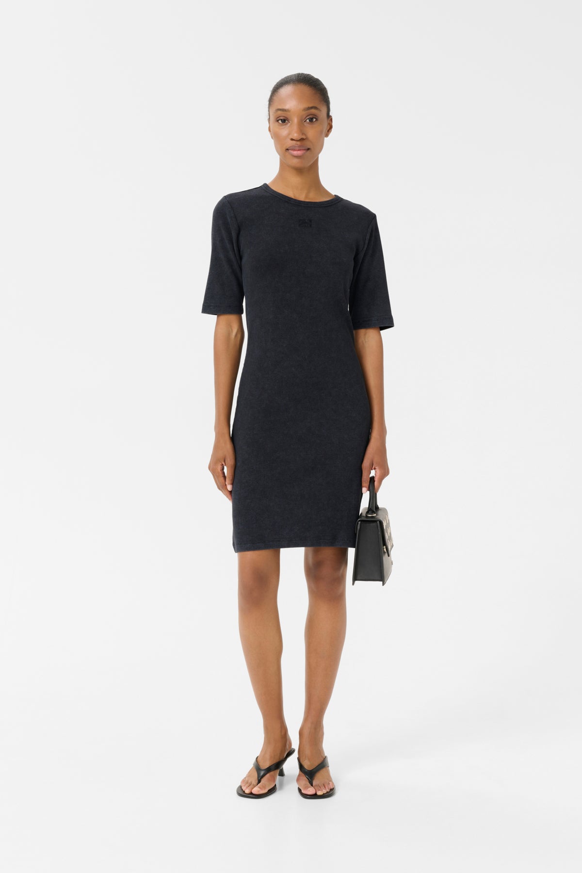 GZdrew washed logo dress Grey washed - 10910367