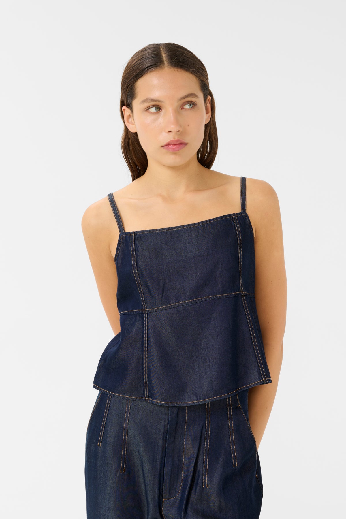 GZnia singlet Dark blue Unwashed - 10910376