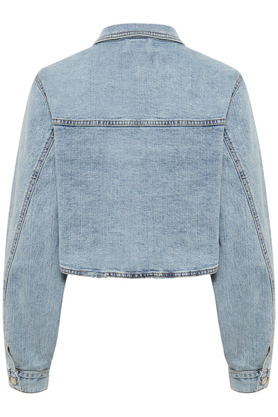 GZdea cropped jacket Light Blue Denim - 10910382 Thumbnail