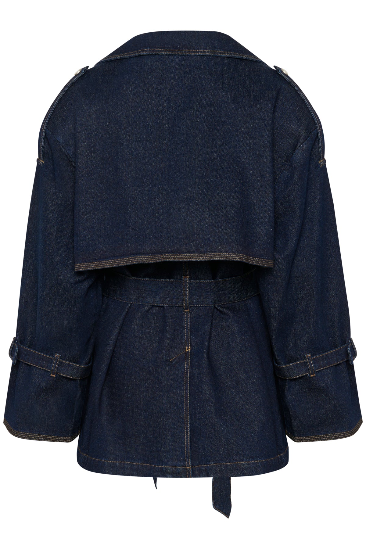 GZsummer trenchcoat Unwashed denim - 10910393