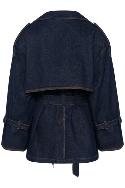GZsummer trenchcoat Unwashed denim - 10910393 Thumbnail