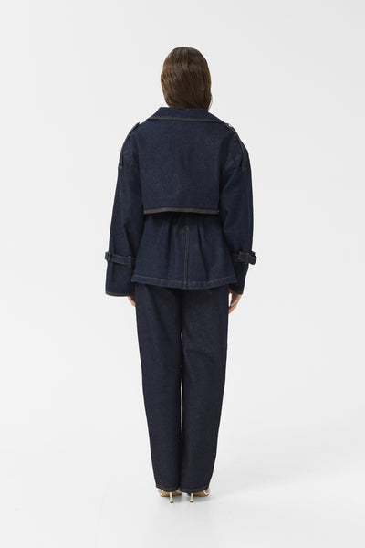 GZsummer trenchcoat Unwashed denim - 10910393 Thumbnail