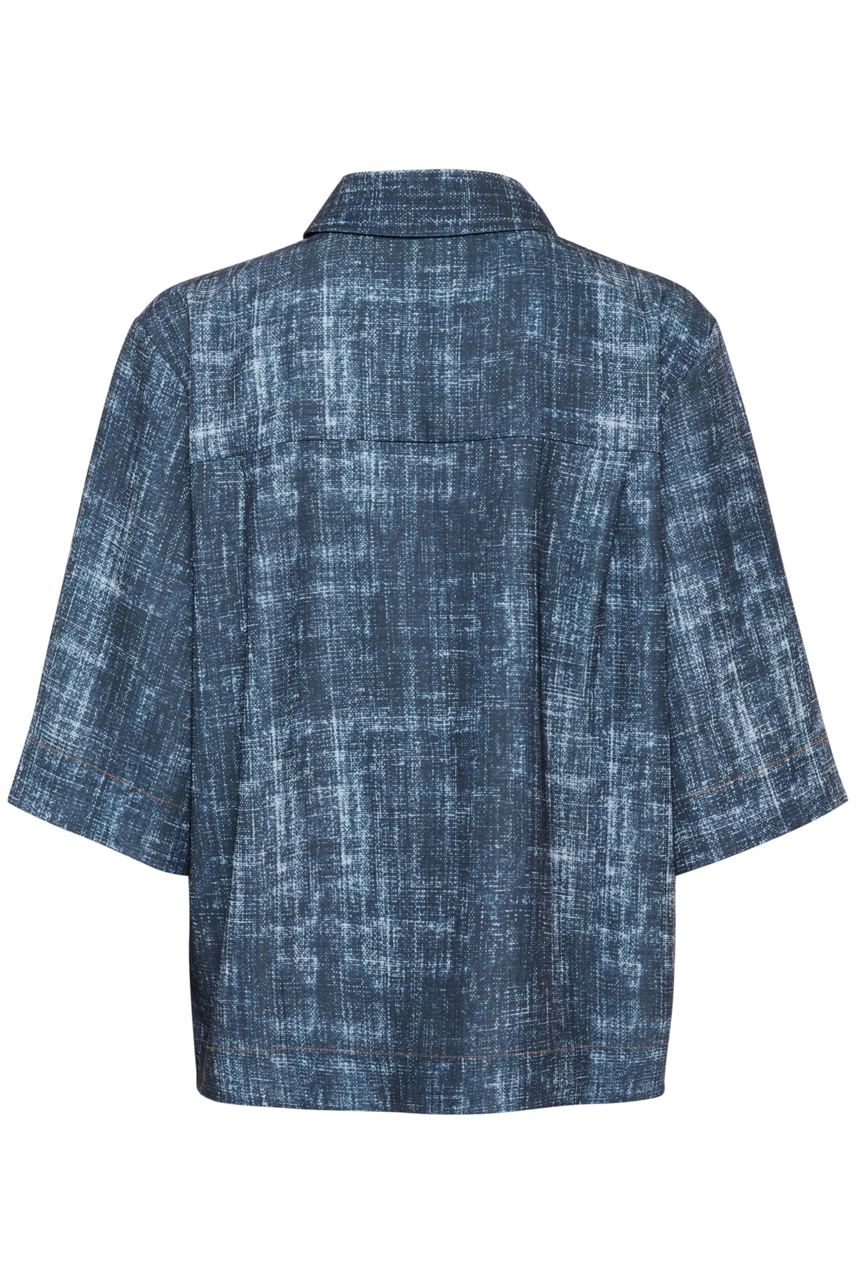 GZdemia P SS shirt Dark denim structure - 10910409