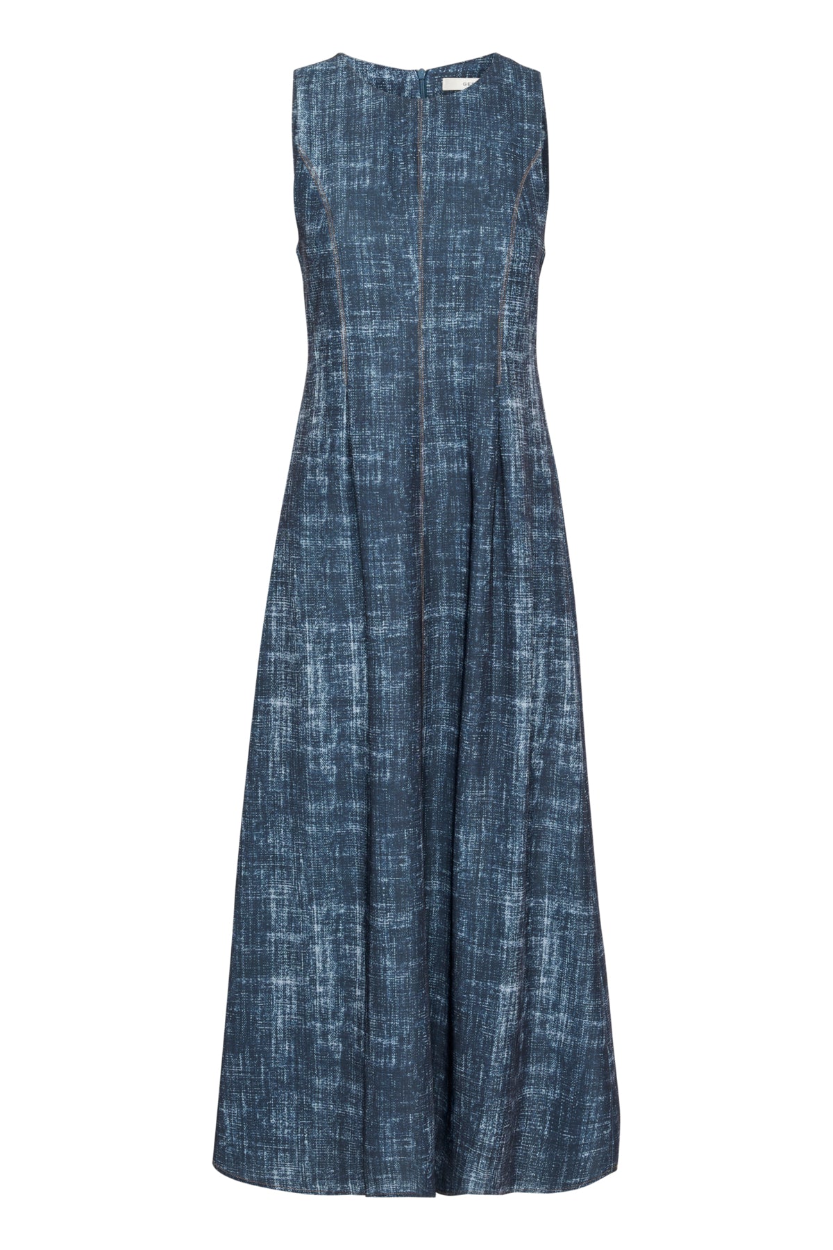 GZdemia P long dress Dark denim structure - 10910412