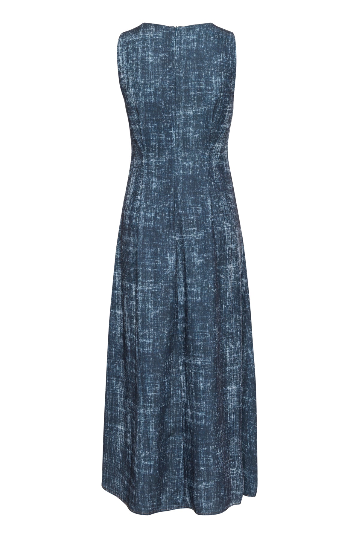 GZdemia P long dress Dark denim structure - 10910412