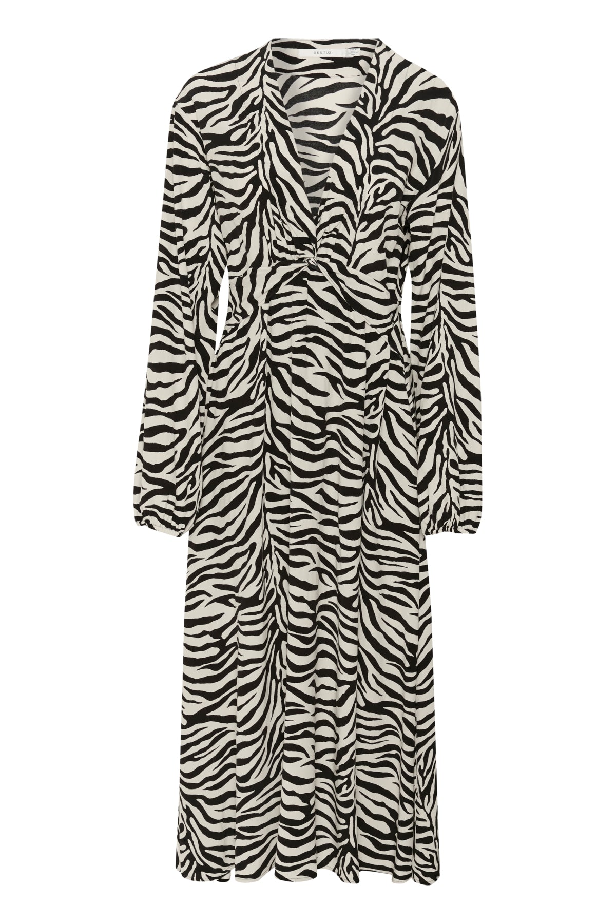 GZveva P LS dress Black/Birch tiger - 10910422