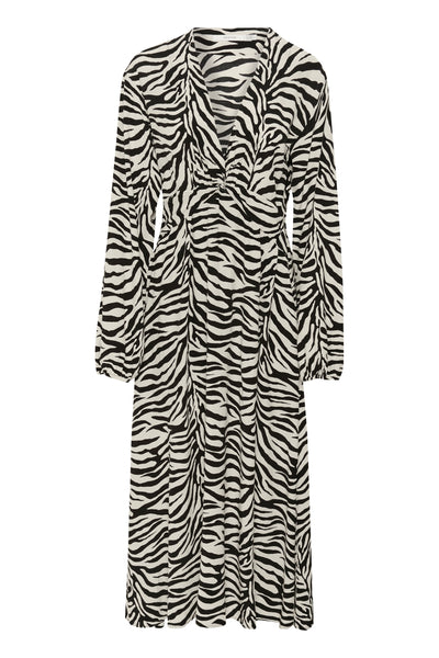 GZveva P LS dress Black/Birch tiger - 10910422 Thumbnail