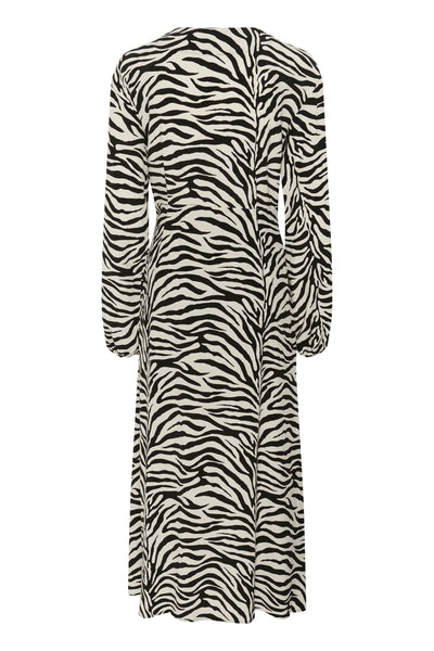GZveva P LS dress Black/Birch tiger - 10910422 Thumbnail