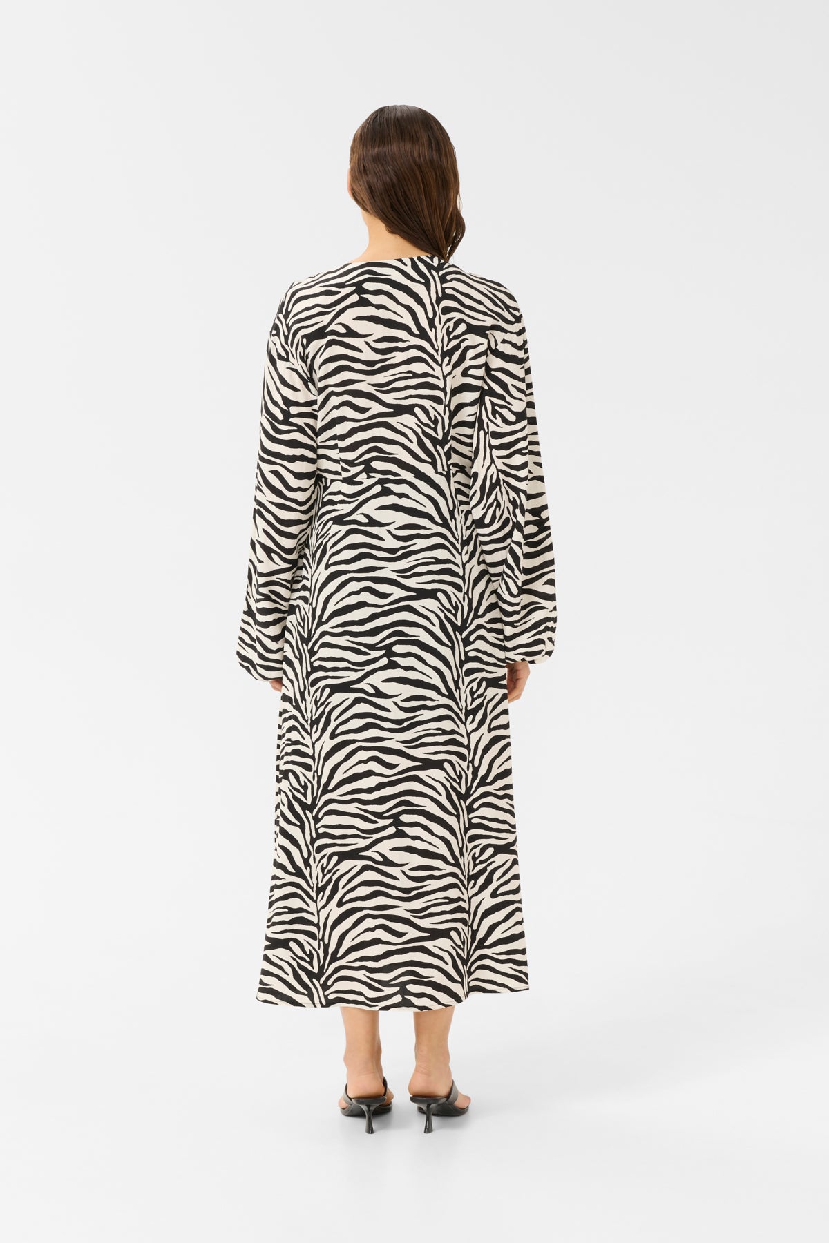GZveva P LS dress Black/Birch tiger - 10910422