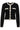 GZalpha ls contrast cardigan Black/Ivory comb - 10910459
