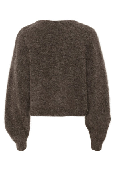 GZdebbie cardigan NOOS Chestnut Melange - 10910475 Thumbnail