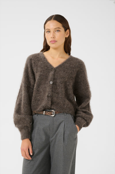 GZdebbie cardigan NOOS Chestnut Melange - 10910475 Thumbnail