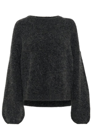 GZalpha slit pullover NOOS Charcoal Melange - 10910478