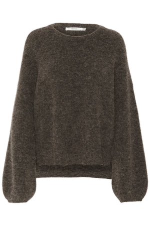 GZalpha slit pullover NOOS Chestnut Melange - 10910478