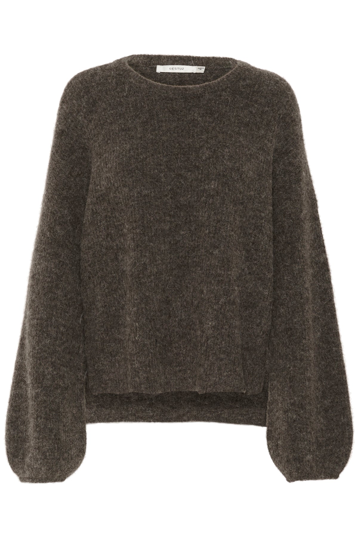 GZalpha slit pullover NOOS Chestnut Melange - 10910478