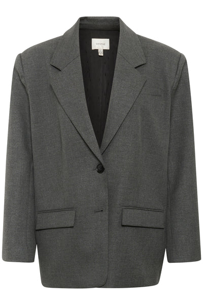 GZpaula melange OZ blazer NOOS Dark grey melange - 10910493 Thumbnail